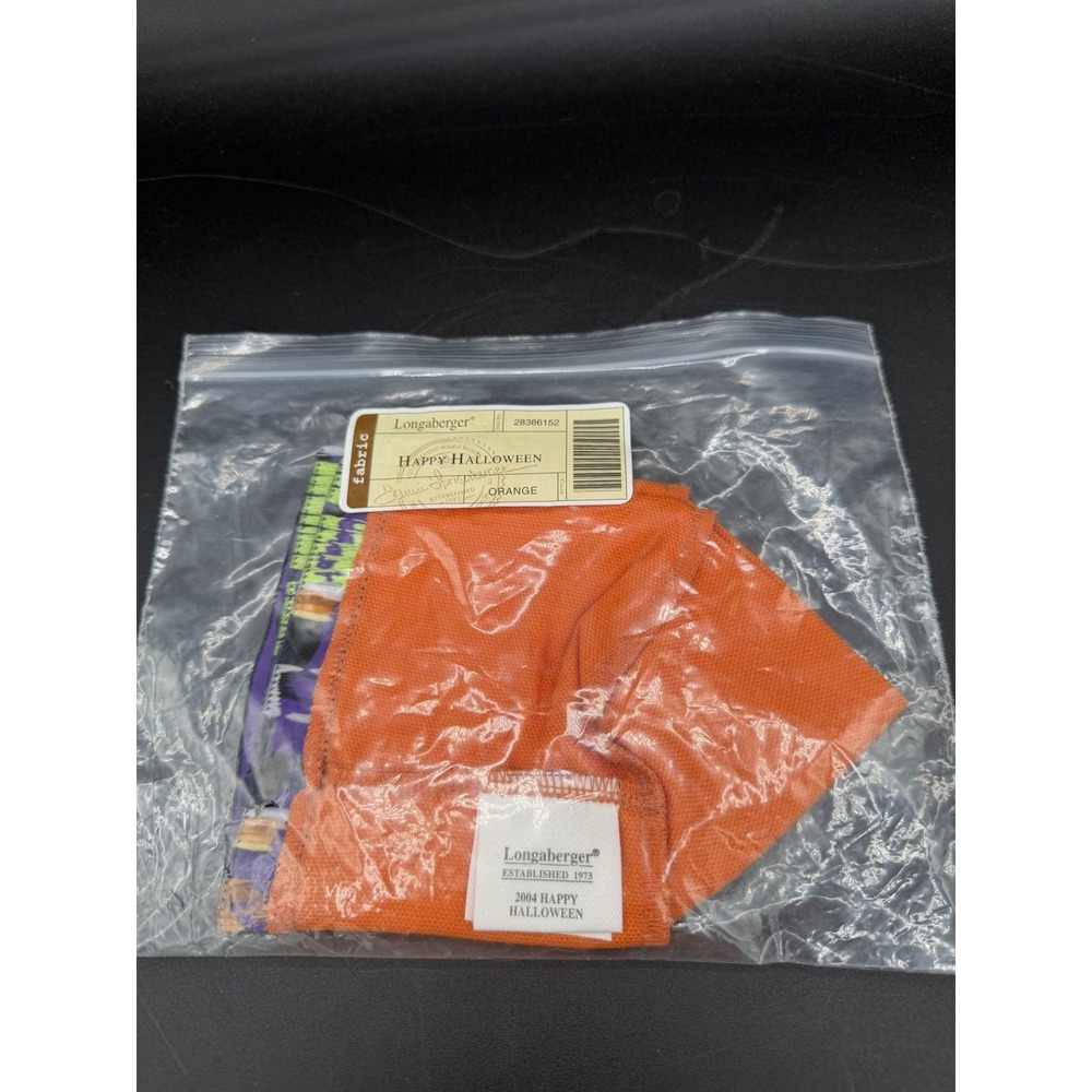 Longaberger 2004 Happy Halloween Basket Liner Only – NIP 🧡🕸️